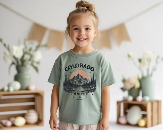Colorado Conifer – Vintage Rocky Mountain Graphic Tee