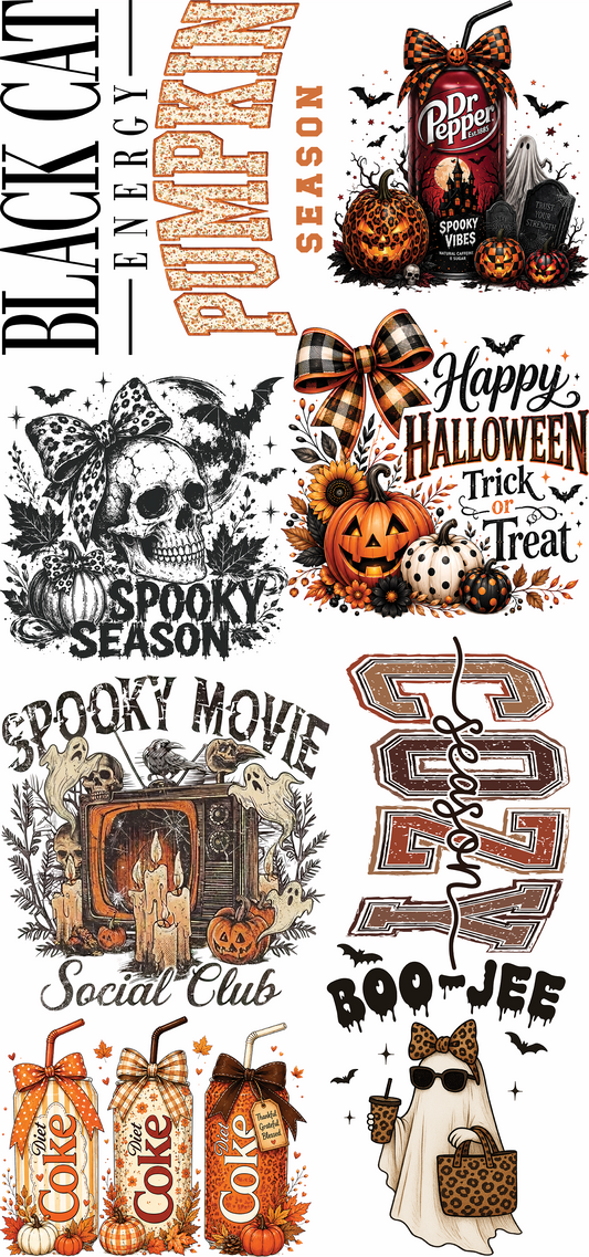 24"x48" Girly Halloween Premade Gang Sheet