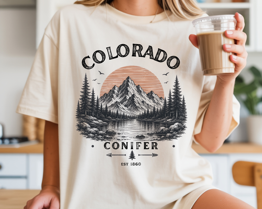 Colorado Conifer – Vintage Rocky Mountain Graphic Tee
