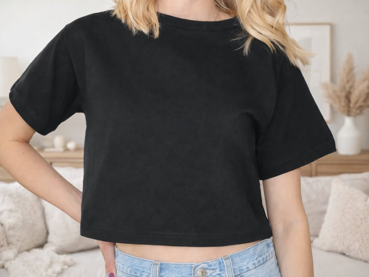 Ladies Oversized Comfort Colors Crop Top
