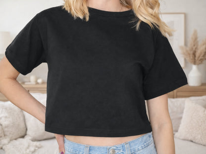 Ladies Oversized Comfort Colors Crop Top
