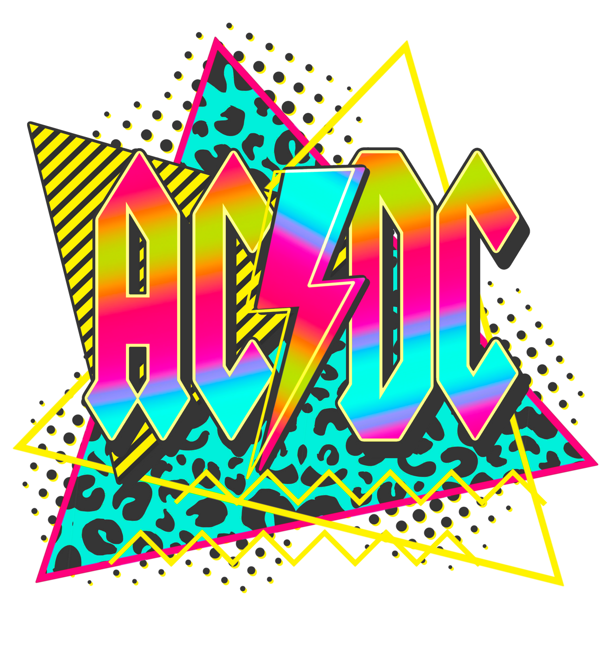 Retro Rock Band DTF Transfer
