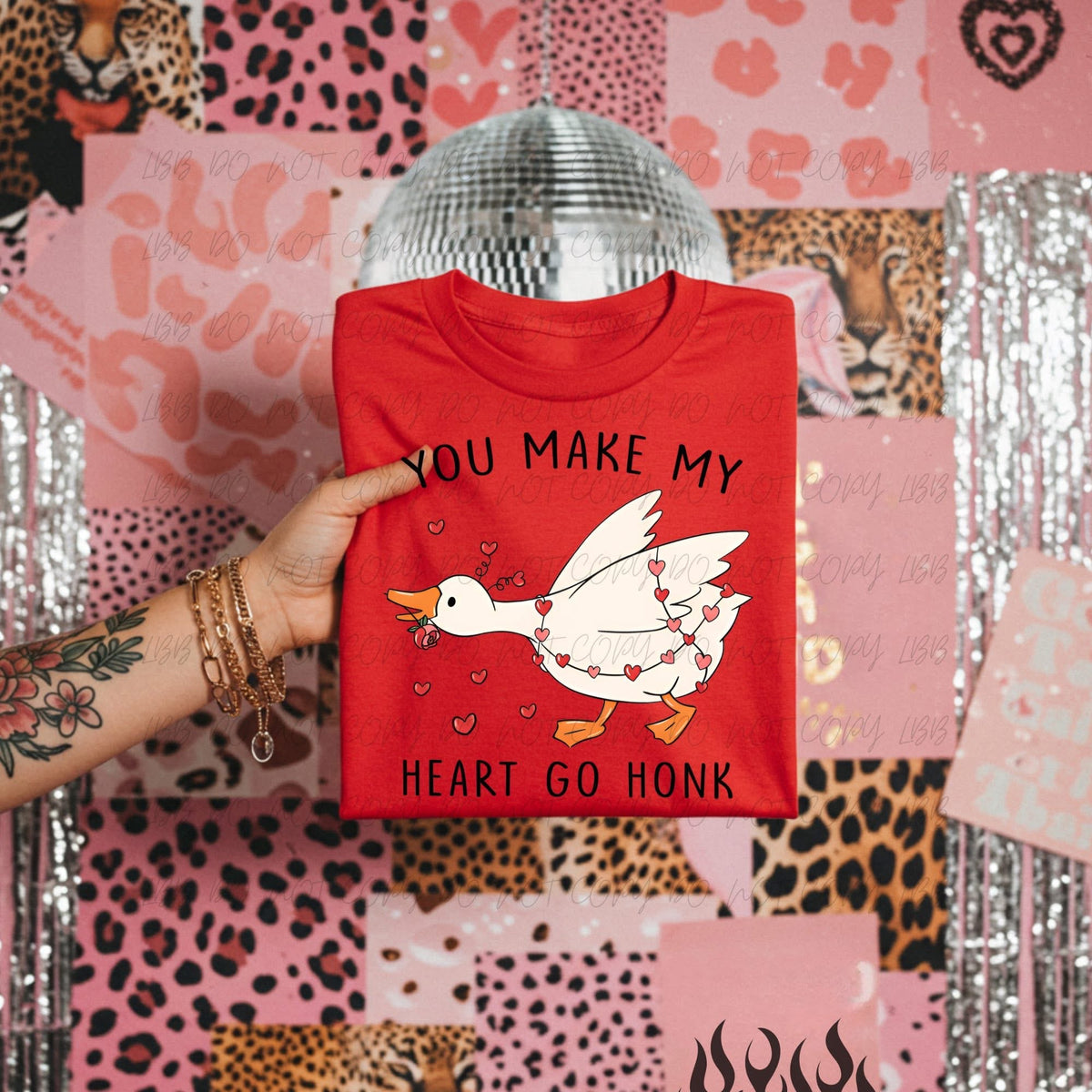 Valentines Day "Heart go Honk" Design