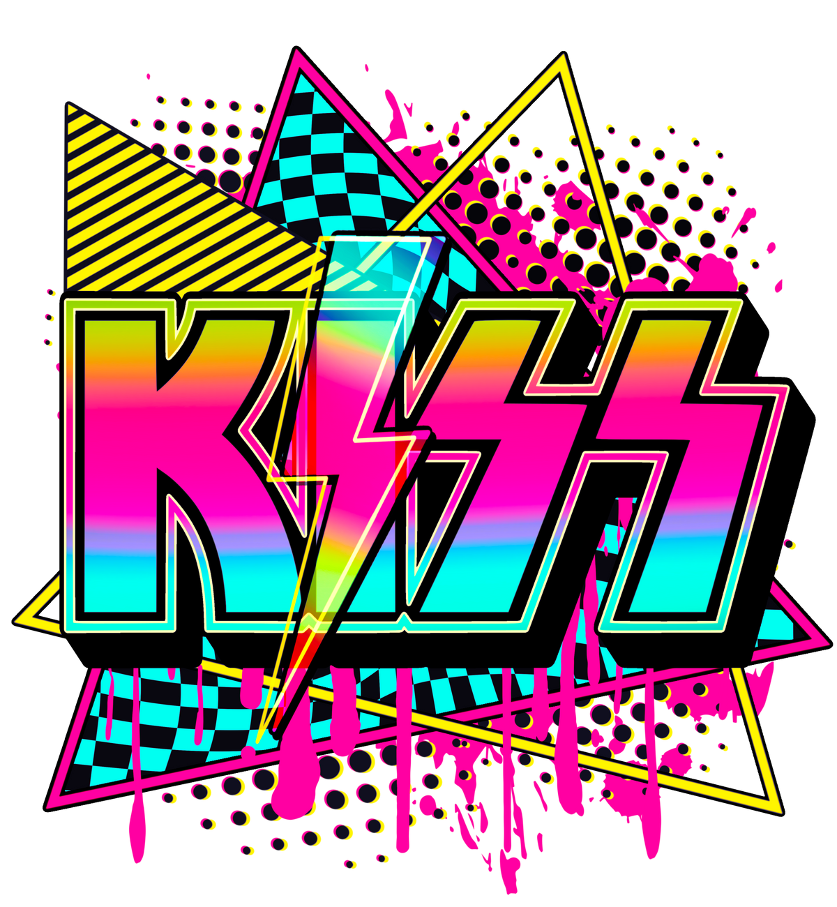 Retro Rock Band DTF Transfer