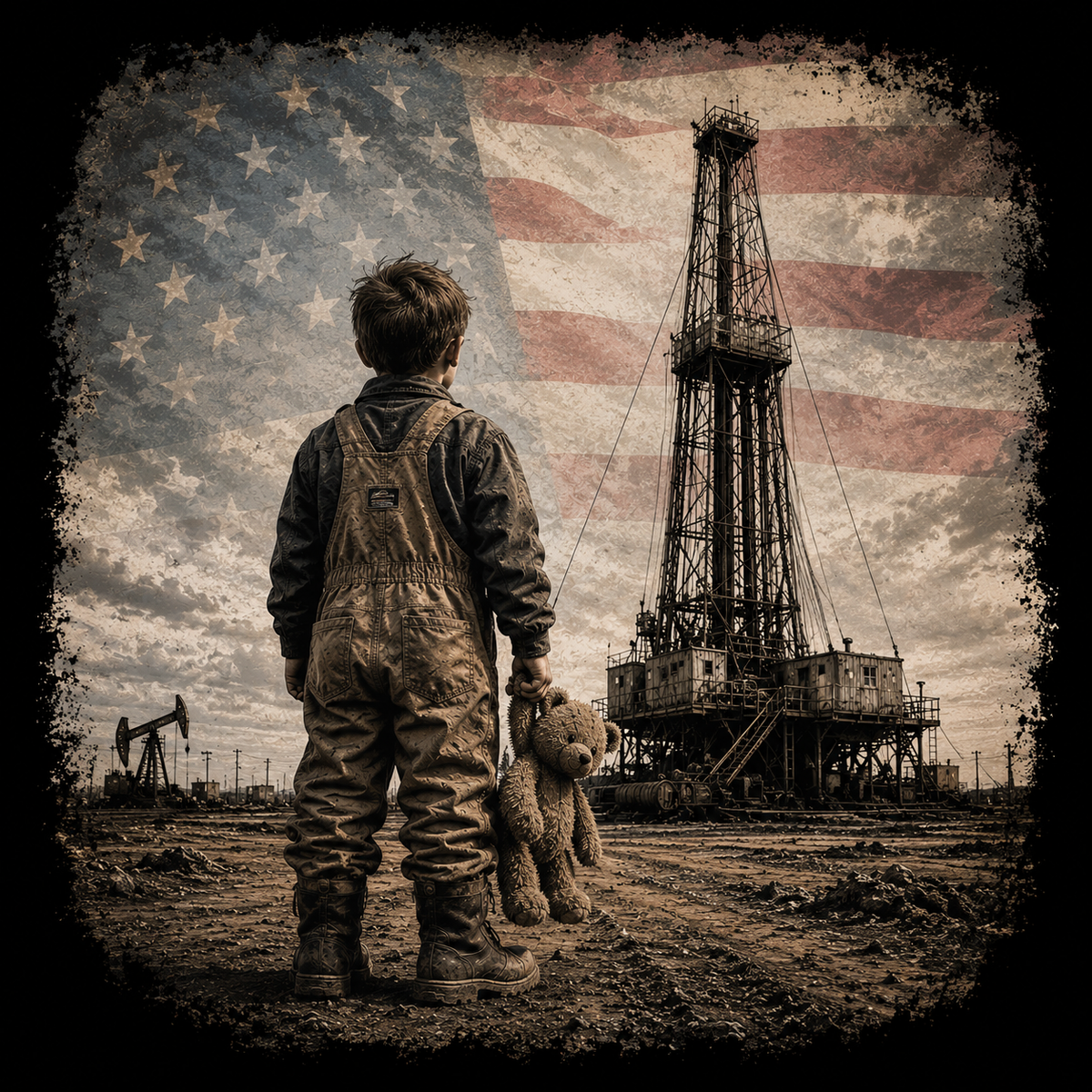 USA Teddy Bear Drill Site T-Shirt